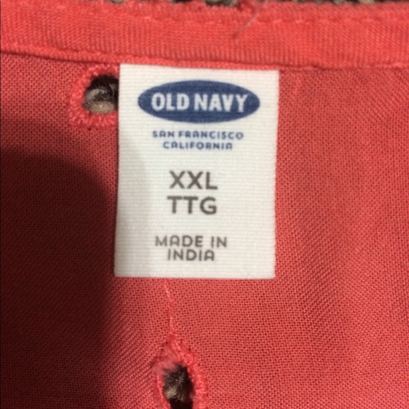 Old Navy coral summer blouse - Picture 2 of 2